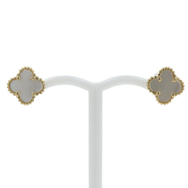 楽天市場】クローバーモチーフ 白蝶貝ピアス K18PG 計1.4g ピンク