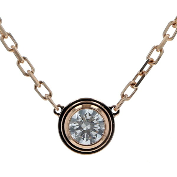 Cartier カルティエ K18PG ピンクゴールド ダムールネックレス ラージモデル ダイヤモンド 現行 40cm 【新品仕上済】【zz】【中古】【送料無料】|銀座東洋ジュエリー
