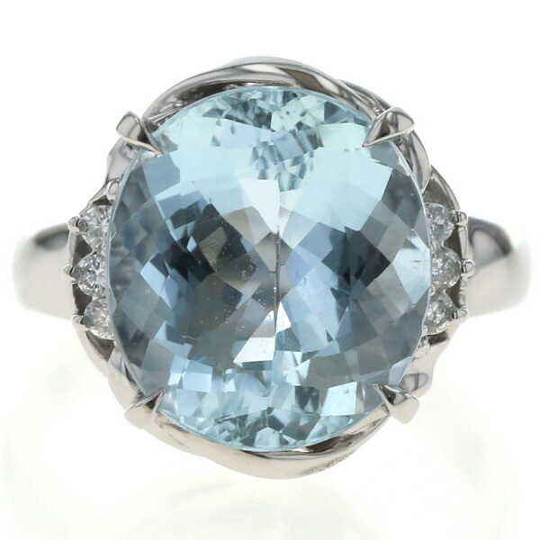 楽天市場】【ｾｰﾙ】アクアマリン 5.51ct リング 11.5号 PT900 プラチナ