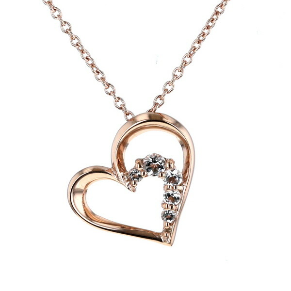 ハート型ペンダント ネックレス　スタージュエリー　箱　袋付き　ピンクゴールド 4000025801200987_1.jpg