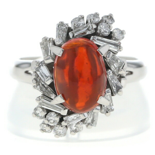 楽天市場】【ｾｰﾙ】メキシコオパール 4.27ct リング PT900/YG プラチナ