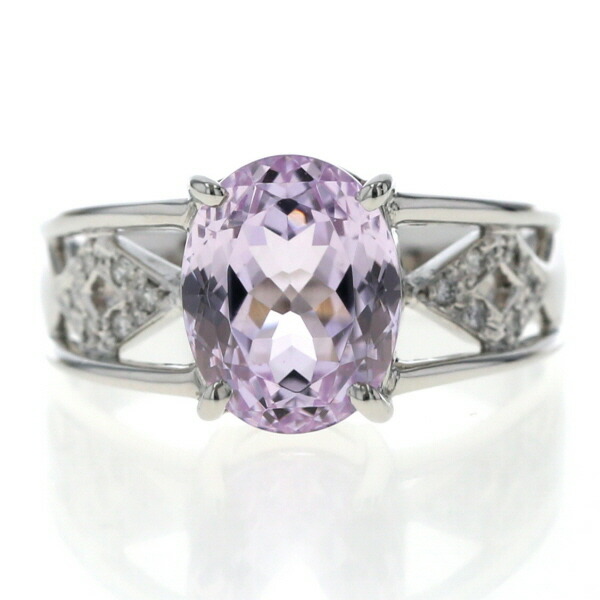 楽天市場】クンツァイト 4.93ct リング 11.5号 PT900 プラチナ