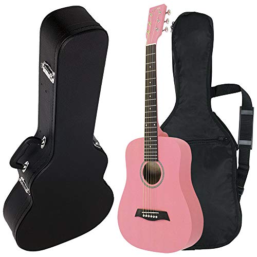 S.Yairi ヤイリ Compact Acoustic Series ミニアコースティックギター YM-02 PK ピンク ソフトケース ハードケースセット