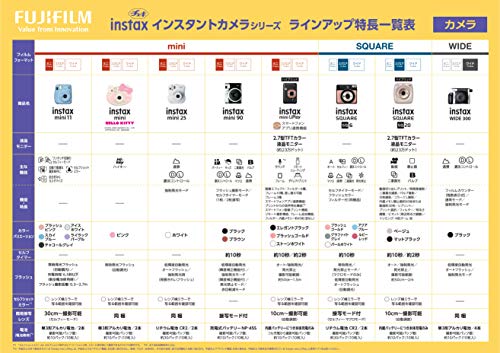 FUJIFILMインスタントカメラチェキinstaxmini8プラス接写レンズ・純正ショルダーストラップ付きバニラINSMINI8PLUSVANILLA