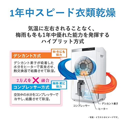 パナソニック 除湿器 衣類乾燥除湿機 ~25畳 シルキーシャンパン