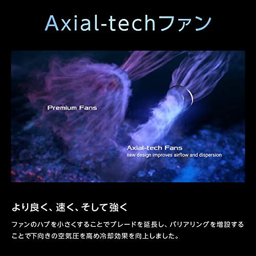 ASUS NVIDIA RTX3060 DUAL-RTX3060-O12G-V2 搭載 Axial-techファンと2