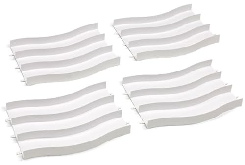 タミヤ ミニ四駆特別販売商品 ジャパンカップ ジュニアサーキット ウェーブ (白) 4枚セット 69575 (ミニ四駆) 送料無料