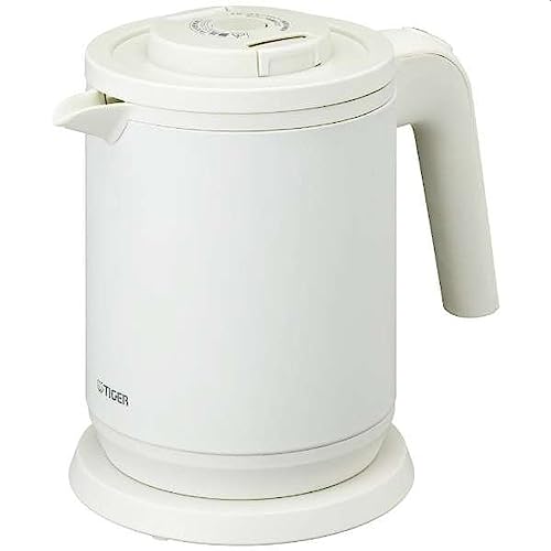 タイガー魔法瓶 蒸気レス電気ケトル わく子 PCK-A081 マットホワイト EKT7802 送料無料