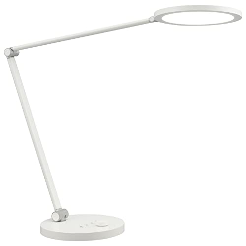 オーム(OHM) デスクライト スタンドライト LED【調光調色&タイマー機能付】電気スタンド 卓上 ODS-LDC6K-W 06-18 送料無料