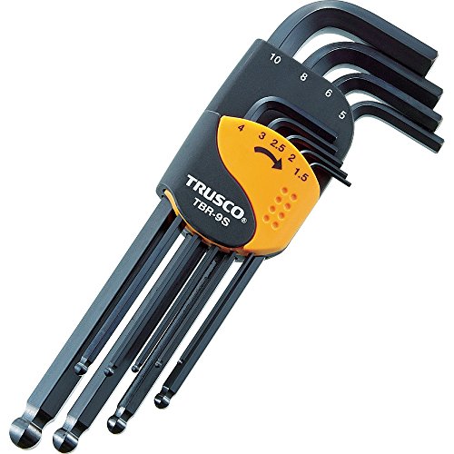 TRUSCO(トラスコ) ボールポイント六角棒レンチセット(標準タイプ)16本入 TBR-16S 送料無料