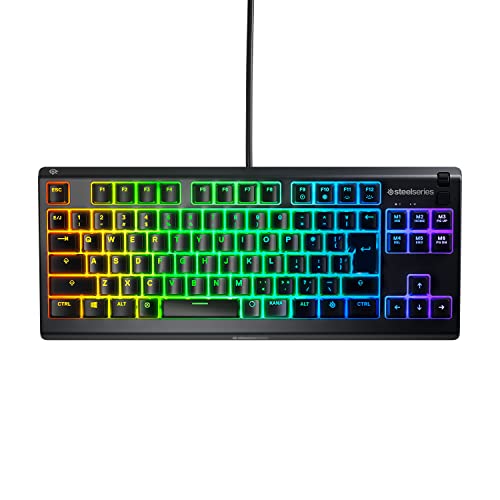 SteelSeries ゲーミングキーボード テンキー受け答え 有線 Apex 3 TKL 日本語割りつける 静音取り替えっこ IP32防滴 24足懸かり 貨物輸送無料