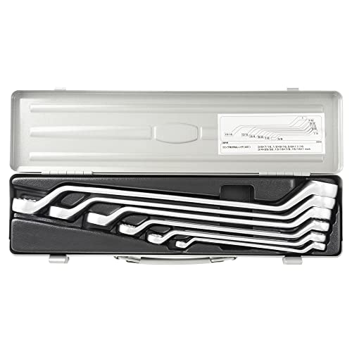トネ(TONE) ロングめがねレンチセット(45°) 2600 シルバー インチ 内容6点 送料無料