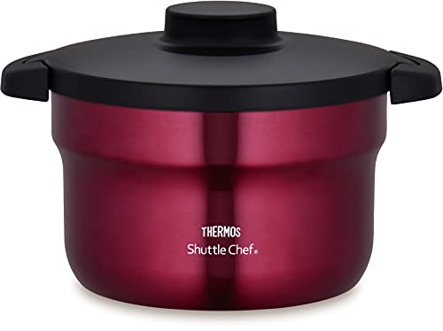 サーモス 真空保温調理器 シャトルシェフ 2.8L (3~5人用) レッド 調理鍋ふっ素コーティング加工 KBJ-3001 R 送料無料｜ＧＲ　ONLINE STORE