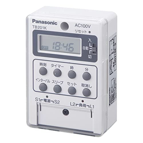 パナソニック(Panasonic) ボックス型電子式タイムスイッチ 24時間式 1回路型 同一回路 TB201KP 送料無料