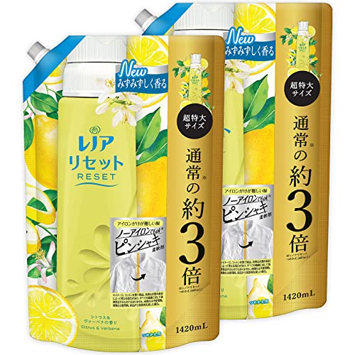 【まとめ買い】 [大容量] レノア リセット 柔軟剤 シトラス＆ヴァーベナ 詰め替え 1420mL ×2個 送料無料