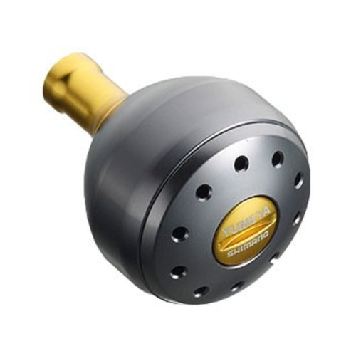 シマノ(SHIMANO) 夢屋 アルミラウンド型パワーハンドルノブ グレー Lサイズノブ TypeB用 送料無料