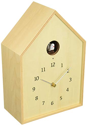 レムノス カッコー時計 アナログ バードハウス 天然色木地 ナチュラル Birdhouse Clock NY16-12 NT Lemno 送料無料