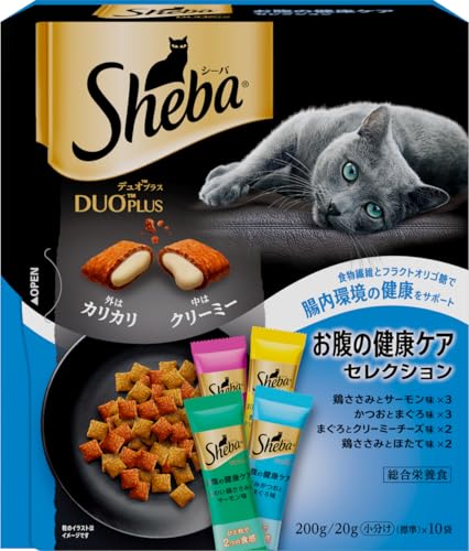 シーバ デュオプラス キャットフード お腹の健康ケアセレクション 成猫用 200g×12個(ケース買い) 送料無料