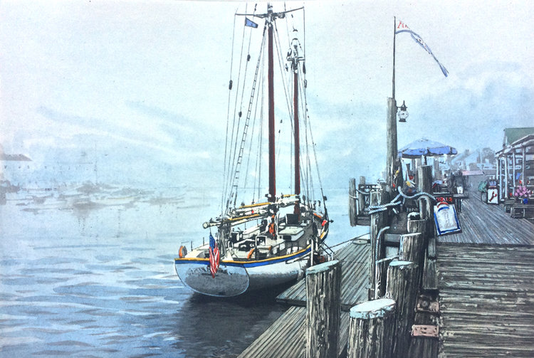 キャロル・コレット 「Spring Morning」 手彩色銅版画？ 239.jpg