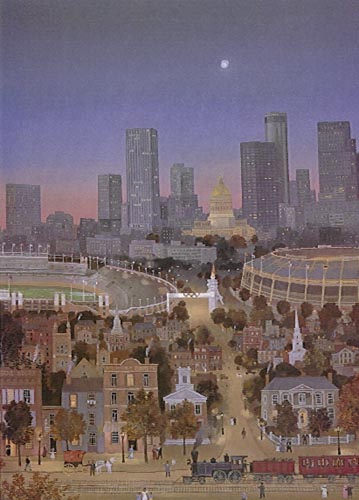 ミッシェル・ドラクロア 「アトランタ 1896-1996」-Atlanta 1896-1996- 直筆サイン入り限定版画　シルクスクリーン 選べる新品額付　国内 送料無料