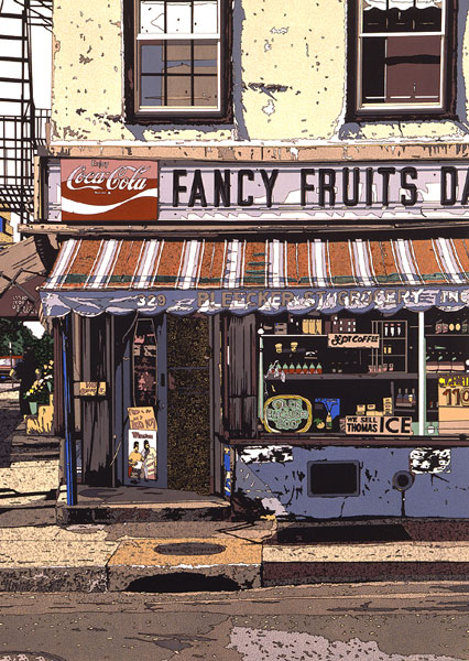 楽天市場 鈴木英人 Fancy Fruits Dairy 1987年 リトグラフ 額付版画作品国内 送料無料 アート アロマ グレイス