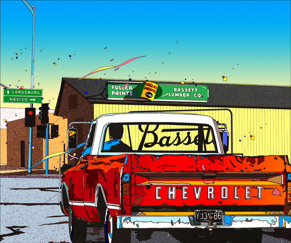 楽天市場 鈴木英人 シボレー ピックアップ 2 Chevrolet Pickup 01年 Emグラフ 額付版画作品 国内送料無料 アート アロマ グレイス