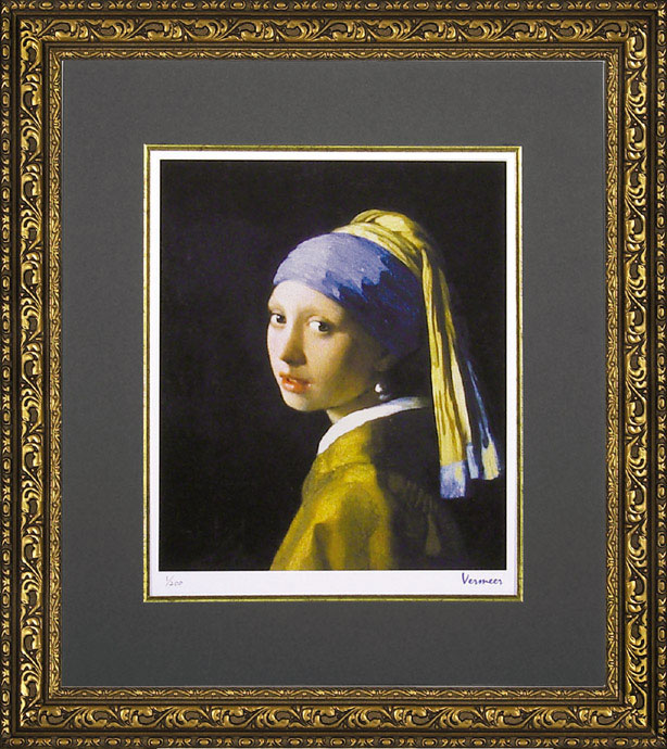 楽天市場】絵画 フェルメール 「青いターバンの少女」 MW-05021周年
