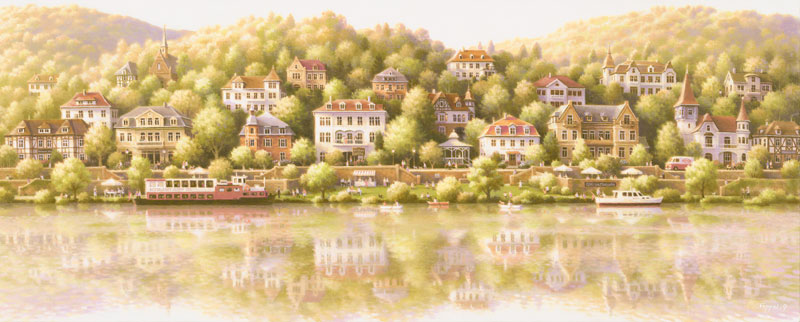 楽天市場】笹倉鉄平 「オーデンセの綿雪」- Odense in Light Snow