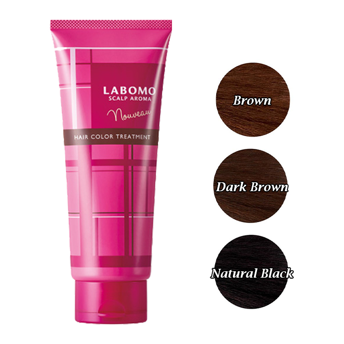 Labomo ラボモ Scalp Aroma Hair Color Treatment Nouveau Hair Coloring Charges Hair Dye Brown Dark Brown Natural Black