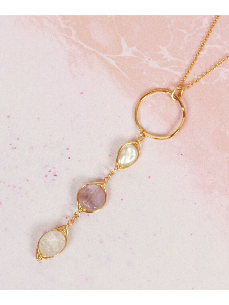 柔らかいくすみカラー パープル3連ネックレス Wythe Charm ワイスチャーム アクセサリー ネックレス 送料無料 Rakuten Fashion Rainbowjewelers Net