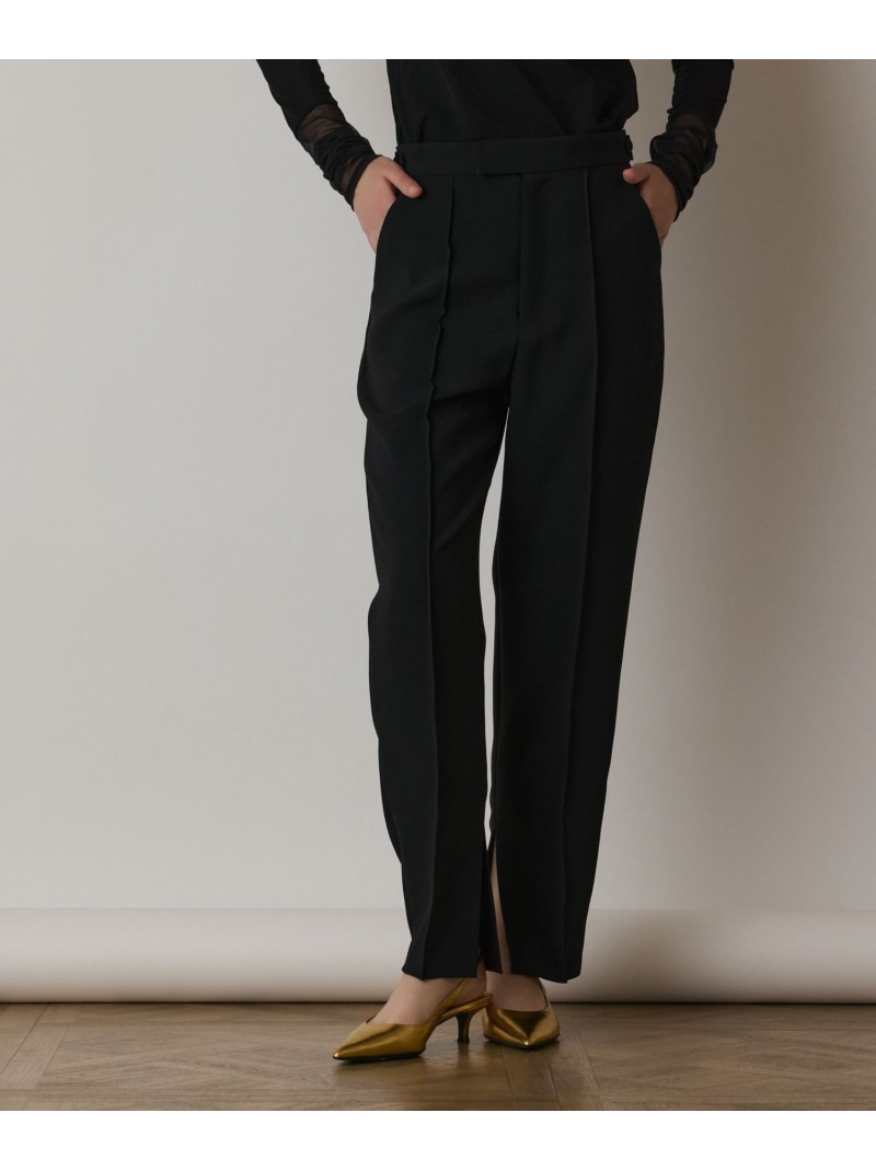 【SALE／50%OFF】インサイドスリットスリムパンツ GRACE CONTINENTAL グレースコンチネンタル ズボン下 余分の物のズボン下 黒いこと ベージュ【RBA_E】【貨物輸送無料】[ Fashion]