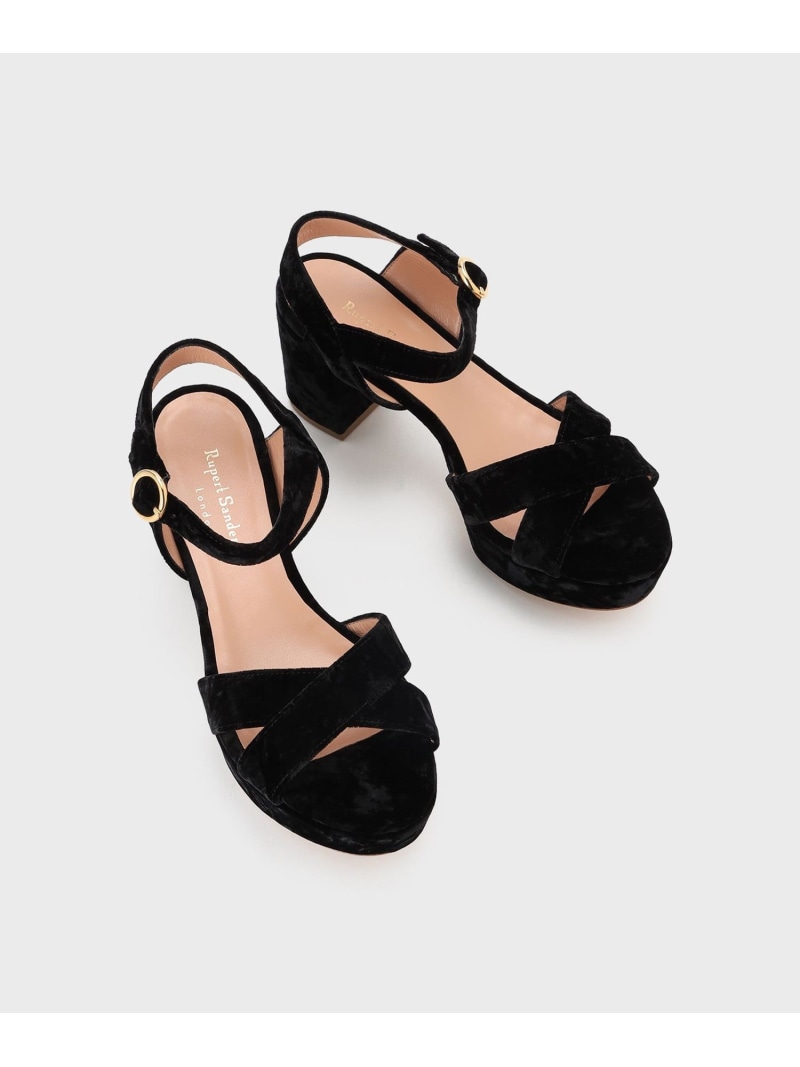【SALE／10%OFF】Rupert Sanderson はりつけ台サンダル GRACE CONTINENTAL グレースコンチネンタル シューズ・靴 サンダル 黒いこと【RBA_E】【貨物輸送無料】[ Fashion]