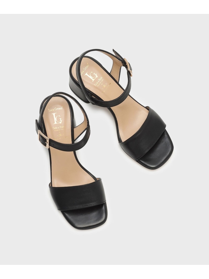 LUCA GROSSI ストラップヒール GRACE CONTINENTAL グレースコンチネンタル シューズ・靴 パンプス ブラック ゴールド【送料無料】[ Fashion]