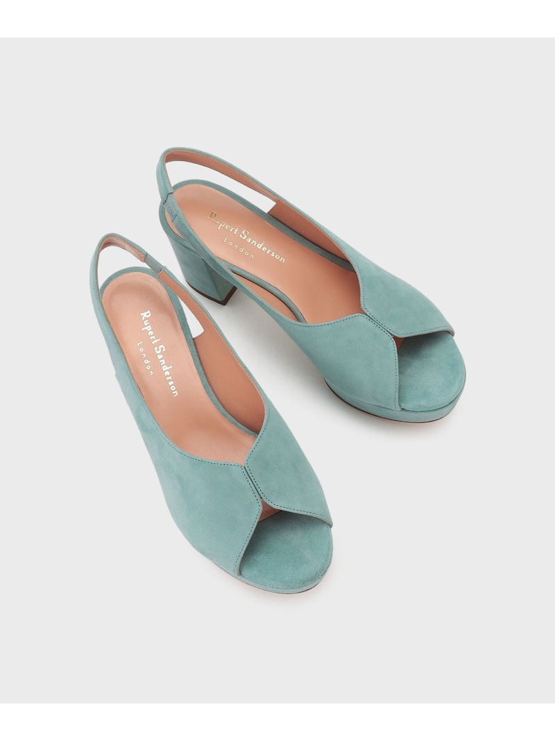 Rupert Sanderson スウェードサンダル GRACE CONTINENTAL グレースコンチネンタル シューズ・靴 サンダル ブルー【送料無料】[ Fashion]