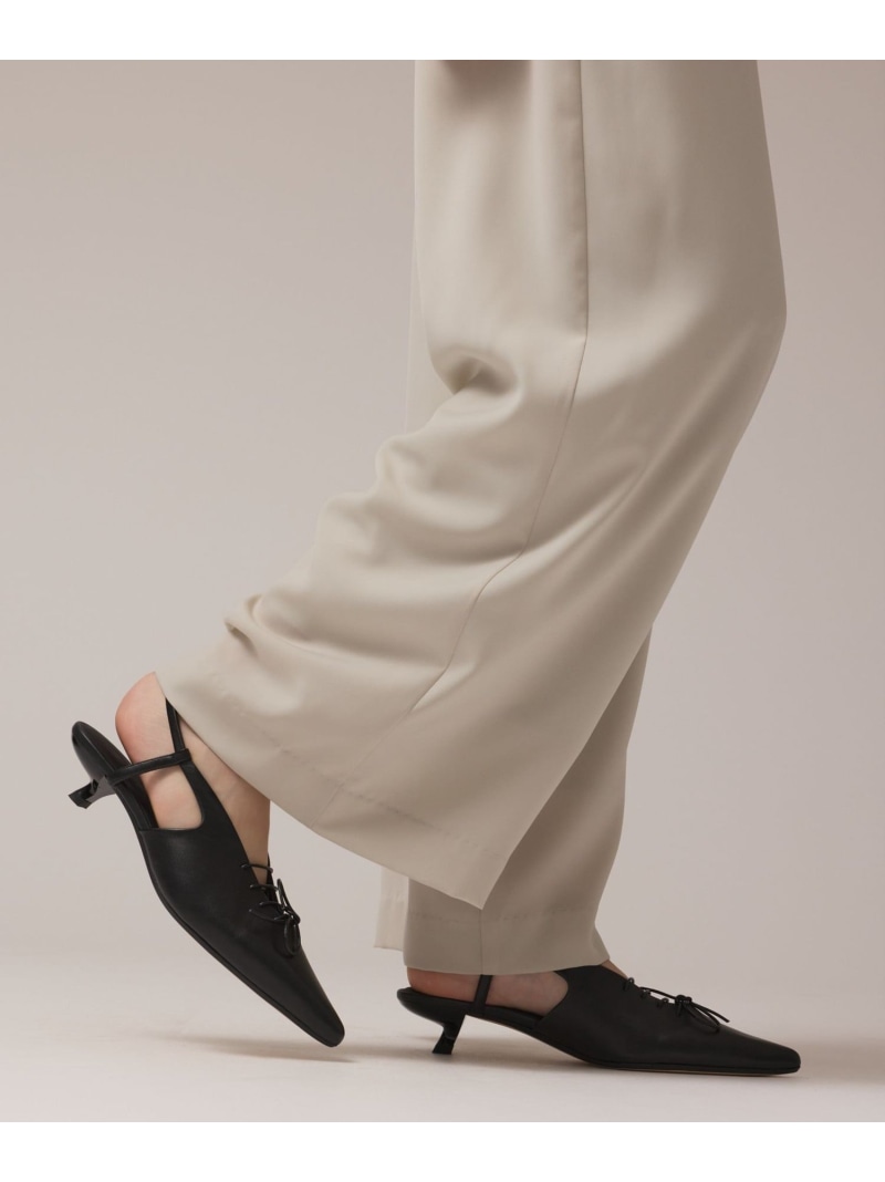 【SALE／40%OFF】サテンワイドパンツ GRACE CONTINENTAL グレースコンチネンタル ズボン下 余分の物のズボン下 黒いこと【RBA_E】【貨物輸送無料】[ Fashion]