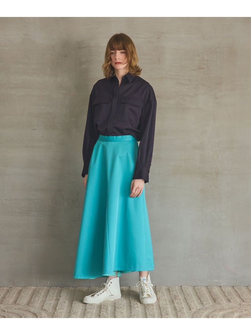 【SALE／30%OFF】イレギュラーフレアスカート GRACE CONTINENTAL グレースコンチネンタル スカート ロング・マキシスカート グリーン ブラック【RBA_E】【送料無料】[ Fashion]｜gracecontinental／wythecharm