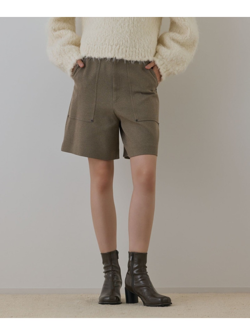 【SALE／30%OFF】ツイーディーハーフパンツ GRACE CONTINENTAL グレースコンチネンタル パンツ その他のパンツ カーキグリーン ブラック【RBA_E】【送料無料】[ Fashion]