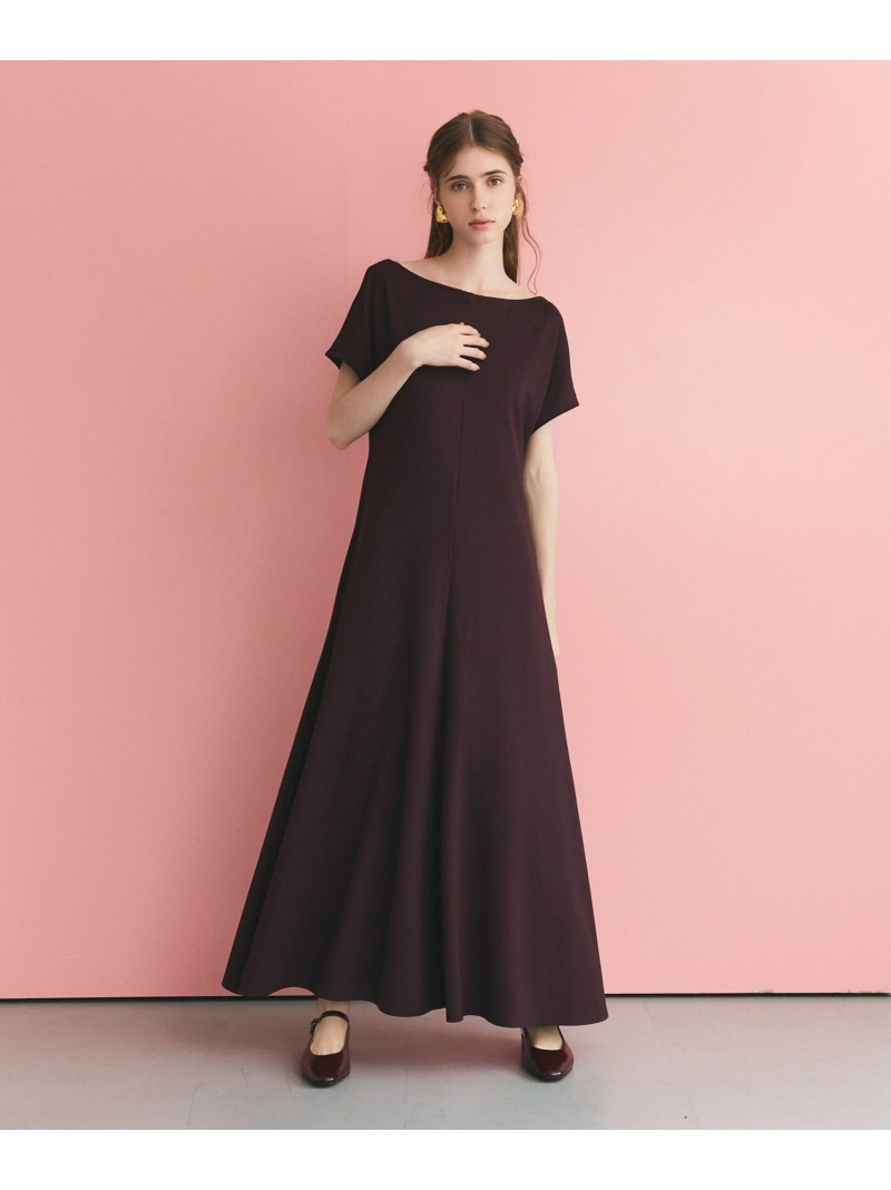 【SALE／50%OFF】バックオープンポンチワンピース GRACE CONTINENTAL グレースコンチネンタル ワンピース・ドレス ワンピース ブラウン ブラック【RBA_E】【送料無料】[ Fashion]｜gracecontinental／wythecharm