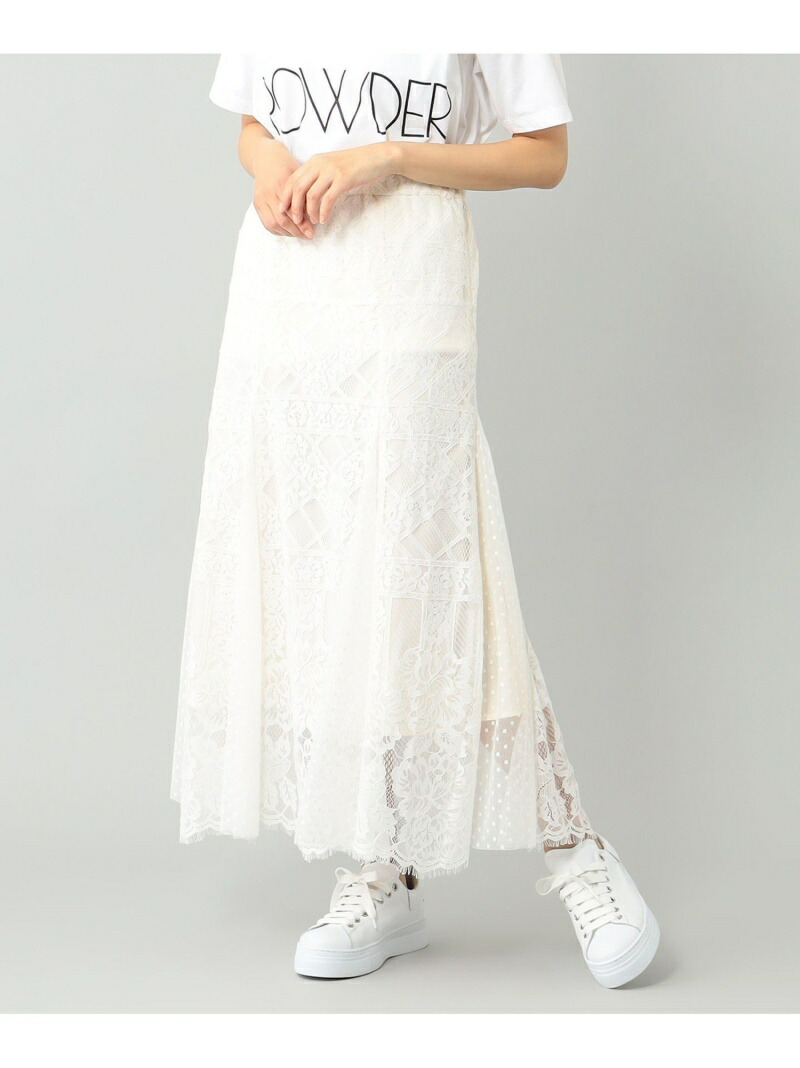 激安の レースコンビマーメイドスカート Grace Continental グレースコンチネンタル スカート ロングスカート ホワイト ブラック Rakuten Fashion Gracecontinental Wythecharm 好評 Www Habs Edu Kw
