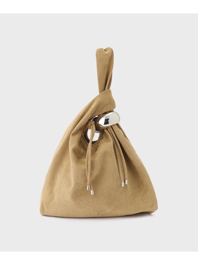 【SALE／40%OFF】マルシェスエードバッグ GRACE CONTINENTAL グレースコンチネンタル 御徒面子 ハンドバック 赤銅色 ベージュ【RBA_E】【貨物輸送無料】[ Fashion] ハンドバッグ-バッグ・小物・ブランド雑貨-バッグ