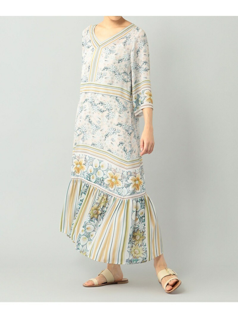 公式サイト サラサフラワーワンピース Grace Continental グレースコンチネンタル ワンピース シャツワンピース ベージュ グリーン Rakuten Fashion Gracecontinental Wythecharm 絶品 Www Porsche Com Mk