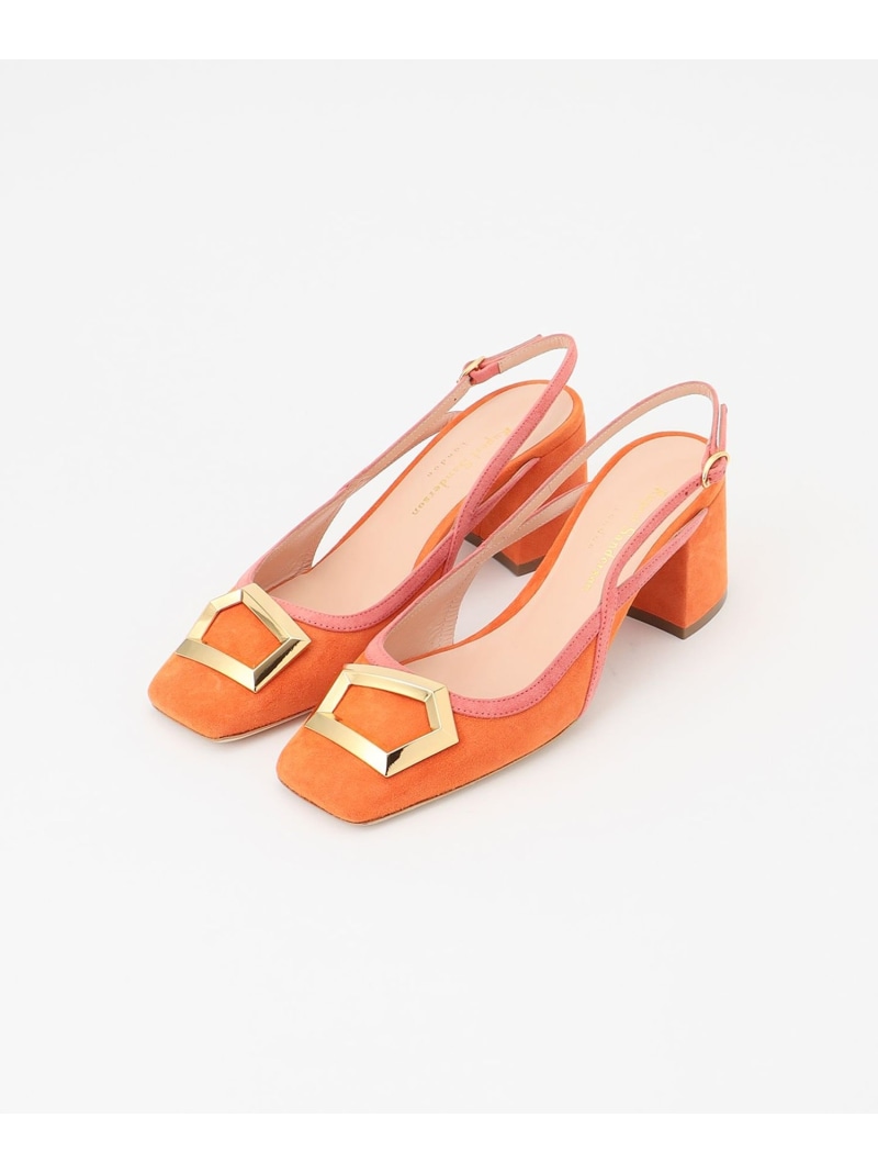【SALE／10%OFF】Rupert Sanderson バックルミュール GRACE CONTINENTAL グレースコンチネンタル シューズ・靴 サンダル オレンジ色【RBA_E】【貨物輸送無料】[ Fashion]