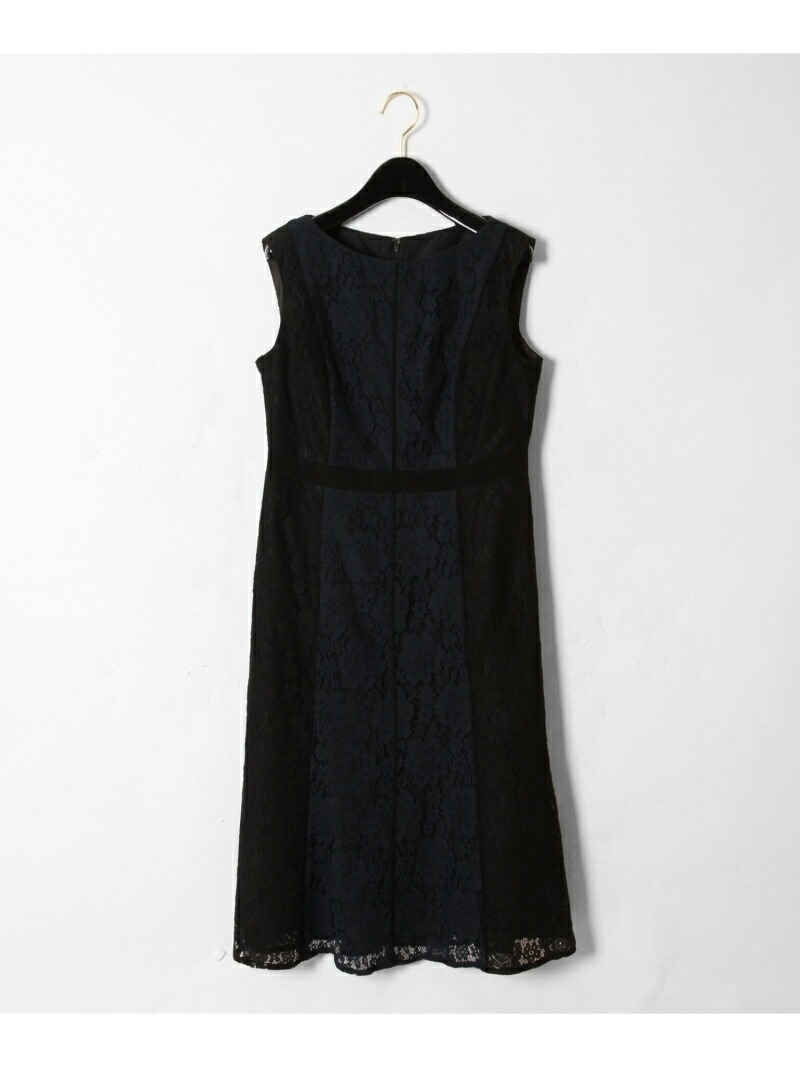 Rakuten Fashion 配色レースフレアワンピース Grace Continental グレースコンチネンタル ワンピース ワンピースその他 グリーン ブラック 送料無料 Painfreepainrelief Com