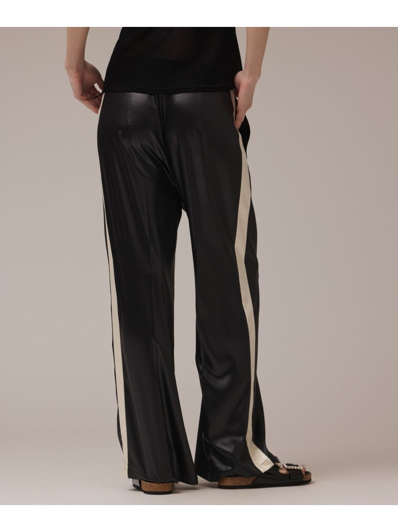 【SALE／40%OFF】レザーライクパンツ GRACE CONTINENTAL グレースコンチネンタル ズボン下 余分の物のズボン下 赤銅色 黒いこと【RBA_E】【貨物輸送無料】[ Fashion]