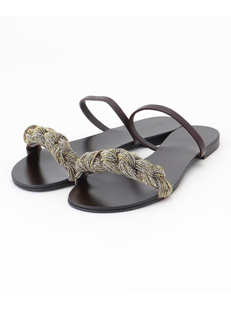 超美品　LACOONTE ラコンテ　牛革製　ブラックサンダル 楽天市場】【30％OFF】【正規品】LAOCOONTE サンダル ラオコンテ