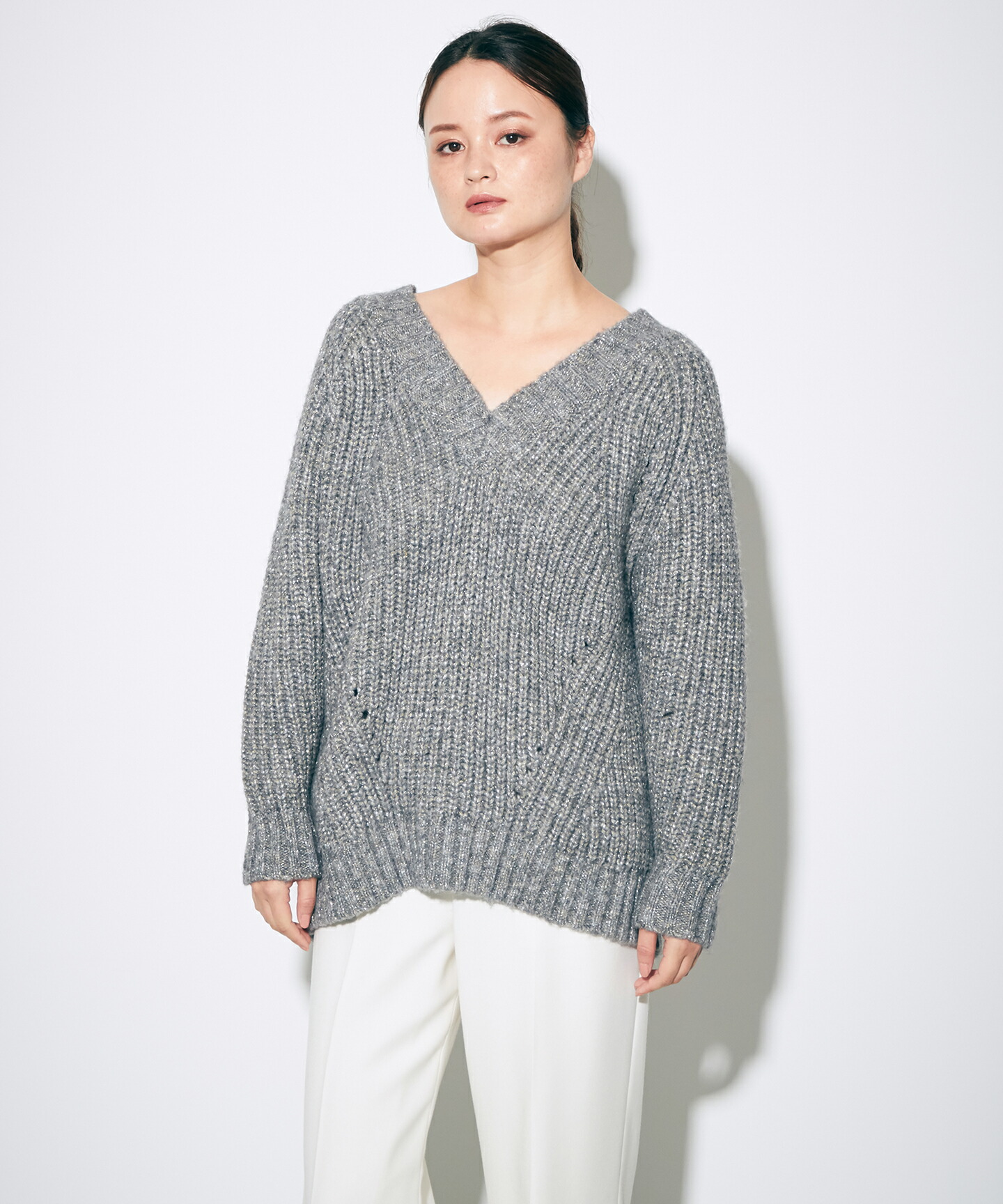 グレースコンチネンタル ケーブルメッシュニットトップ ケーブルメッシュニットトップ / GRACE CONTINENTAL | GRACE