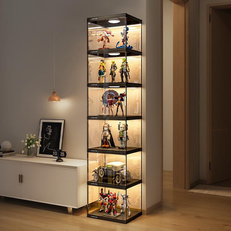 楽天市場】IKEA イケア コレクションケース ブラック 35x32x151cm