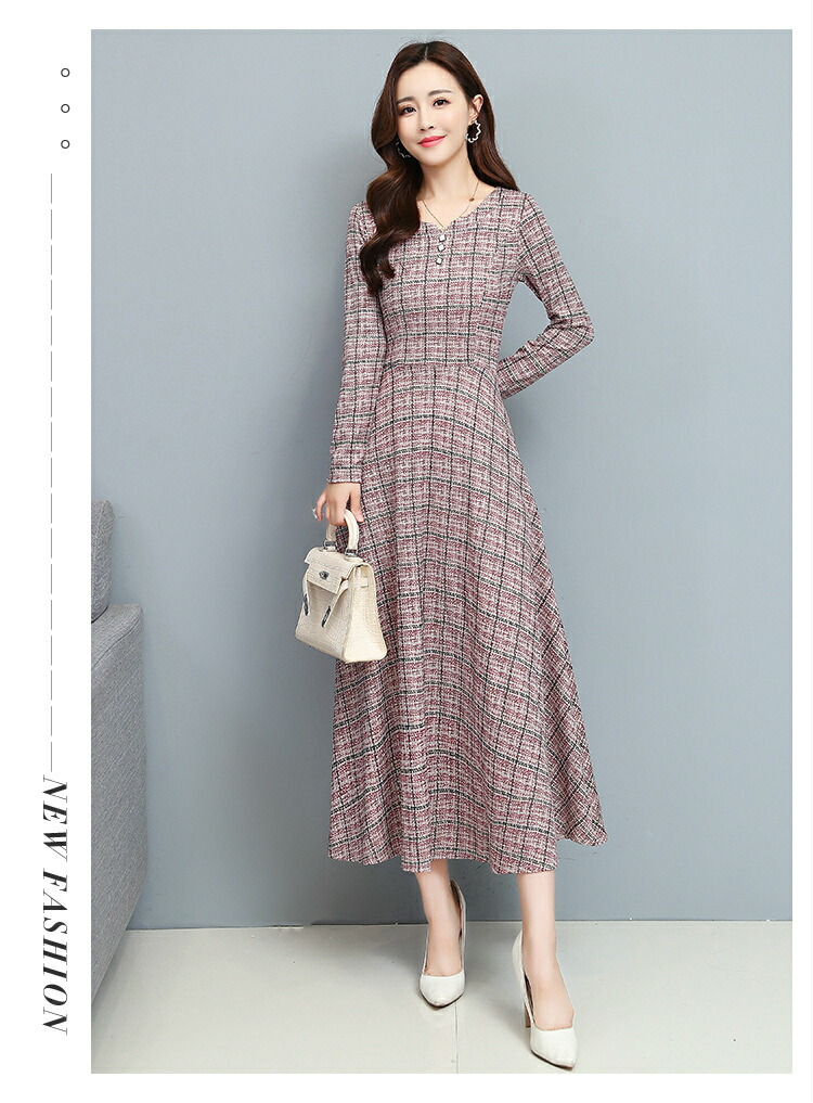 2021最新のスタイル ワンピース ロング ミモレ丈 ロングワンピース 