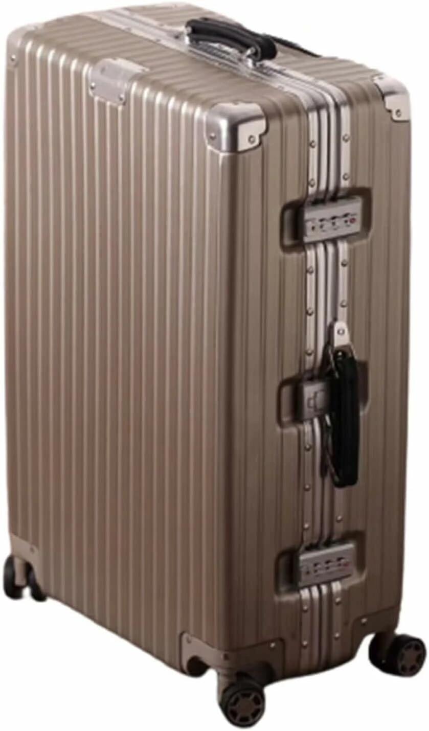 旅行バッグ 持ちはこび入れもの 60L キャリーバッグ TSA鍵を掛ける積み上げる 軽銀ひな形 超軽さ 大型 耐衝撃 静音 ダブルキャスター 360度回転させる 旅する 商行為 出張 赤銅色 L大きさ（6-8泊）