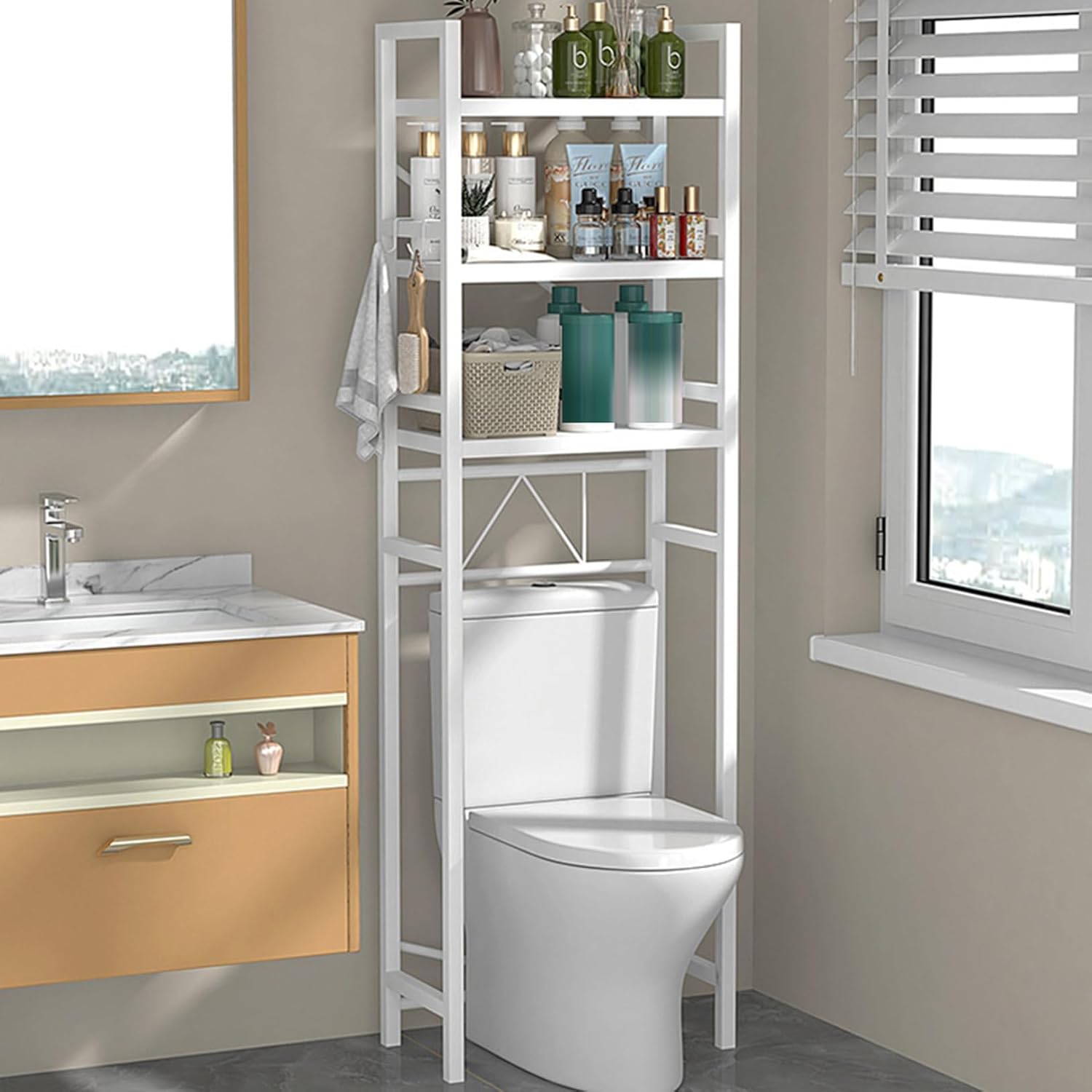 ゴミ箱上ラック シェルフ スリム 幅50 幅70 70*20*135 棚 隙間収納 すき間 頑丈 おしゃれ 洗面所収納 北欧 モダン 炊飯器ラック ボード キッチン すきま ホワイト ラック 収納 収｜Grace Select